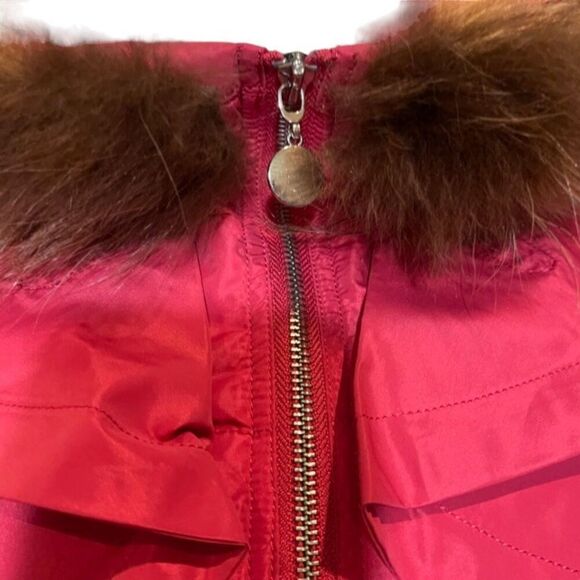 Ya Ya Ducking Brand Puffer Coat Japanese Import Bright Pink Size Small - Picture 4 of 16